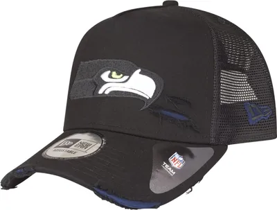 Produktbild von New Era Adjustable Trucker Cap DISTRESSED Seattle Seahawks