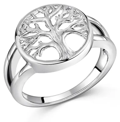 Produktbild von MATERIA Lebensbaum Ring Silber 925 Keltischer Ring Baum des Lebens 5,6g mit Box #SR-69