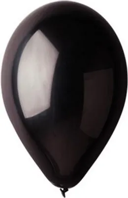 Image de Gemar ballons en latex - métallique - noir - 100 pcs - 26 cm
