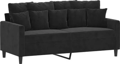 Obrázek produktu pro vidaXL Pohovka pro 2 osoby černá 140 cm Velvet