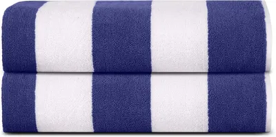 Obrázok produktu pre Plážová osuška 2 ks, červená biela, 76x152 cm, 100% bavlna, pre pláž