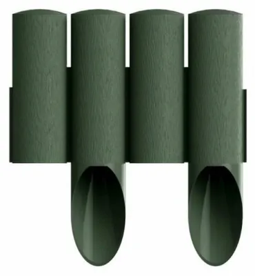 Immagine prodotto di Palizzate di plastica verde 2.3m x 25,5 cm | Aiuole giardino | Cordoli per aiuole