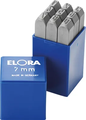 Produktbild von Elora Schlagziffern-Satz, 9-teilig, ELORA-400Z-4 mm