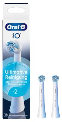 Obrázek produktu pro Oral-B iO Ultimative Reinigung 2er, 2 kusů, Bílá, 3 měsíc/ů, Oral-B, iO, 214 mm