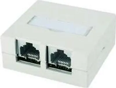 Produktbild von Telegärtner J00023A0056, RJ-45, Weiß, 57 mm, 53 mm, 23,3 mm, 50 g