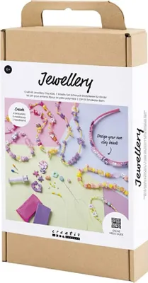 Produktbild von Creativ Company Schmuck Bastelset Pastell für Kinder mit Perlen