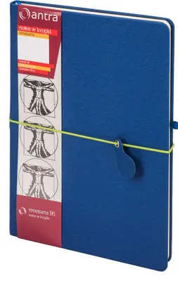 Produktbild von Antra Notes B5 Kropki - Granatowy Notatnik
