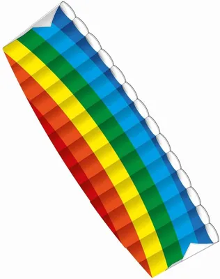 Produktbild von Paul Günther 1038 - Lenkbarer Parafoil-Drachen Dynamic, Lenkdrachen aus reißfestem Ripstop-Polyester für Kinder ab 10 Jahre, mit Lenkrollen und Fluganleitung, ca. 140 x 54 cm groß