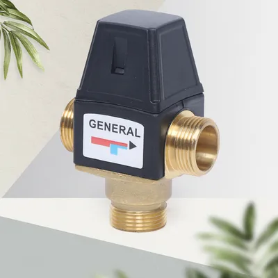Obrázek produktu pro třícestná termostatická regulace DN20 Termostatický ventil z nerezové oceli Směšovací ventil Teplá studená voda
