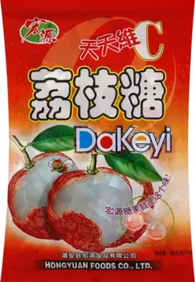 Produktbild von Hongyuan DaKeyi Hard Candy Lychee Flavour 350g