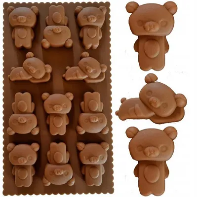 Produktbild von MTSidea Silikon-Form Bären für Pralinen und Gelees