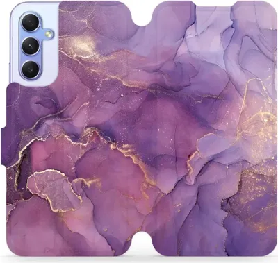 Produktbild von Handyhülle mit klappe für Galaxy A34 5G, Mobiwear Book, Violett
