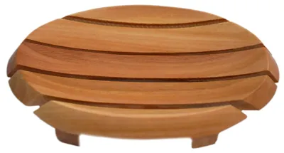 Produktbild von Tokoindah in Handarbeit gefertigte Seifenschale aus Holz - Natürliche Seifenablage mit effektivem Wasserablauf - Nachhaltige Badaccessoires in verschiedenen Designs (Oval-Lamelle)