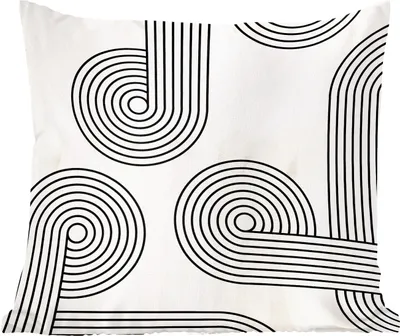 Produktbild von MuchoWow® Zierkissen Sofakissen Wohnzimmer Dekokissen 45x45 cm Kunst - Abstrakt - Kreis - Schlafpolster - Polster für das Sofa