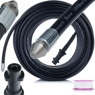 Rohrreinigungsschlauch 20 m, für Kärcher K2-K7, 160 bar, 1+3 Düsen