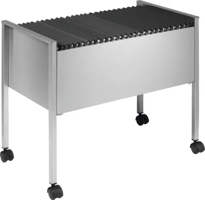 Zdjęcie produktu dla DURABLE Wózek na teczki zawieszkowe ECONOMY 80 A4, Srebrny, 309523