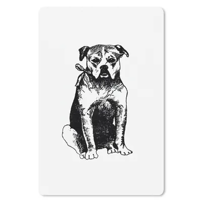 Produktbild von MuchoWow® Mauspad Mousepad Jahrgang - Hund - Tiere 18x27 cm - Mousepads - Maus Mat - Pad - Mausunterlage