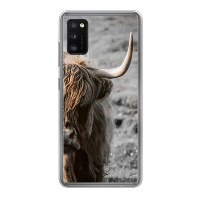 Produktbild von MuchoWow® Handyhülle Schutzhülle Hülle für Samsung Galaxy A41 Schottische Highlander - Kühe - Natur Silikon Softcase Handy Hülle - Mobiltelefon