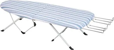 Productafbeelding van Famanu strijkplank voor op tafel - verkrijgbaar in verschillende kleuren - compact formaat: 31,5 x 8,1 x 42 cm