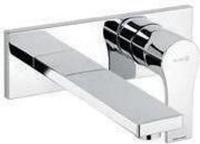 Immagine prodotto di KLUDI ZENTA SL Mitigeur monocommandé mural encastré pour lavabo à deux trous, saillie 180mm, rosace monobloc, 482470565, 482470565