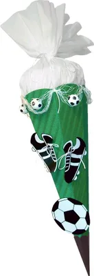 Produktbild von Schultüte Bastelset Fußball grün-weiß