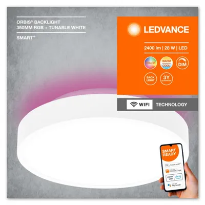 Produktbild von LEDVANCE SMART+ Orbis LED Deckenleuchte 35cm 28W Tunable White Backlight 4058075574397