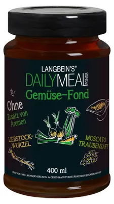 Obrázek produktu pro Langbein's Daily Meal Stock Zeleninový vývar na omáčky a polévky 400 ml