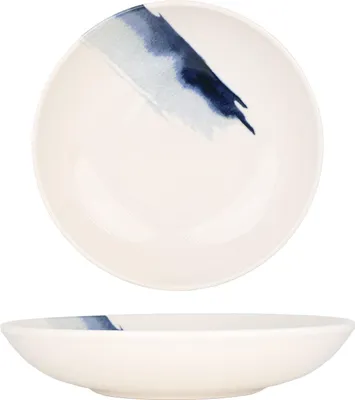 Produktbild von Bonna Tiefe Teller - Blue Wave - Porzellan - 23 cm (1000cc)