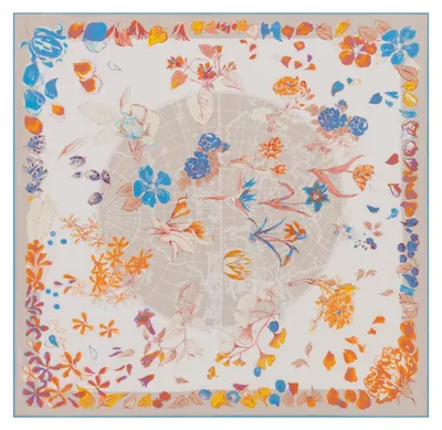 Immagine prodotto di ROECKL sciarpa Blooming Atlas 100x100 Multi Pearl multicolore