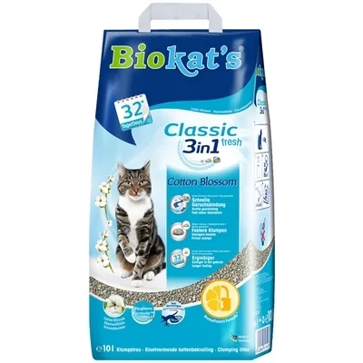Immagine prodotto di Biokats Classic 3 in 1 Fresh Cotone Blossom 10 litres