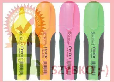 Immagine prodotto di Evidenziatore neon, 4 colori - Cresco