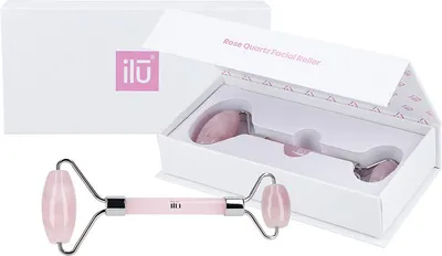 Immagine prodotto di Ilū Make Up Rose Quarz Facial Roller - rullo quarzo rosa