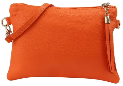 Productafbeelding van Schoudertas clutch - Echt leer - Avondtas - 22 x 15 cm - Zwart