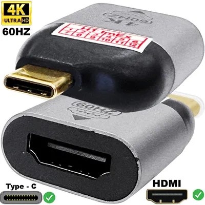 Produktbild von USB Typ C zu HDMI Konverter 4K Ultra HD 3D Adapter für Smartphone PC TV Projektor