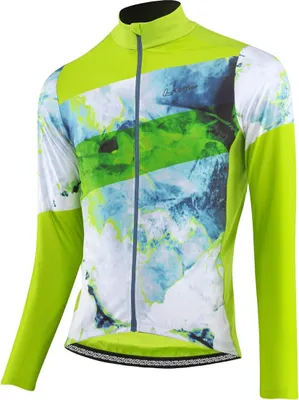 Produktbild von Loeffler Langarm-Radtrikot M Bike L/S Jersey Floes - Grün