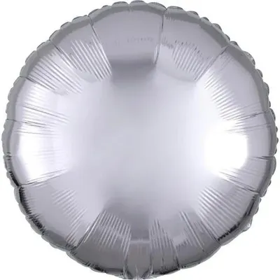 Image de Ballon en aluminium argenté métallisé, rond, 43 cm - Amscan
