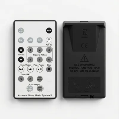 Produktbild von Dakana Fernbedienung für Bose Acoustic Wave Music System II – Infrarot-Steuerung für CD-Wechsler & Radio – Schwarz