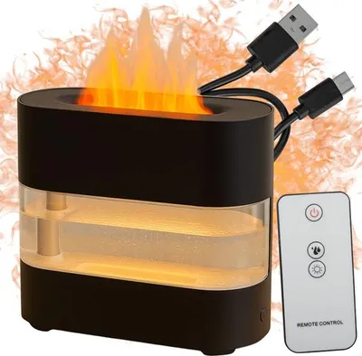 Obrázok produktu pre Verk 24616 Aroma difuzér s efektom plameňa a diaľkovým ovládaním, 230 ml