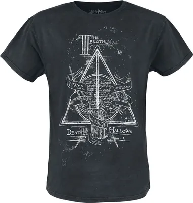 Produktbild von Harry Potter T-Shirt Herren The Deathly Hallows schwarz M