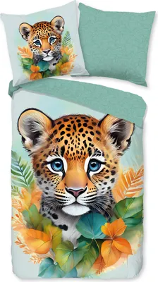 Produktbild von Duvet cover Good Morning 135x200 + 1* 80x80 cm - Boho tiger
