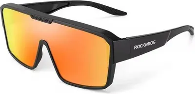 Image de ROCKBROS lunettes de cyclisme / sport polarisées UV400 (14130018003) lentille rouge