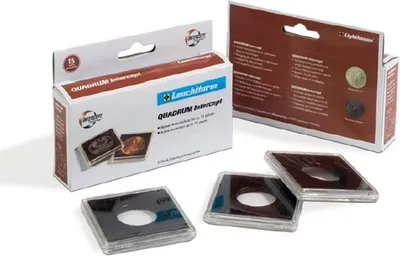 Produktbild von Münzkapseln QUADRUM Intercept Innendurchmesser 15 mm, schwarz