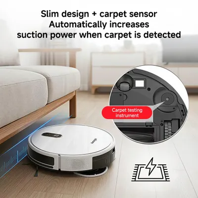Zdjęcie produktu dla Odkurzacz robot S10-UP - moc ssania 12000 Pa - 2 w 1: odkurzanie i mycie podłóg