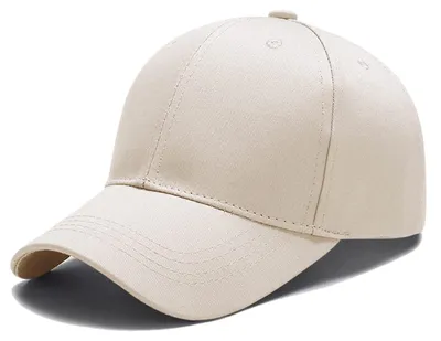 Immagine prodotto di Cappello da baseball unisex, regolabile, 100% cotone, color beige, taglia unica