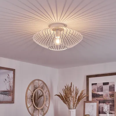Produktbild von Pieris »Pieris« runde Deckenlampe aus Metall in Weiß
