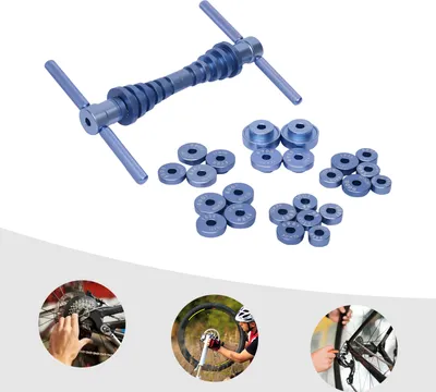 Image de Outil de montage de boîte d'essieu de vélo Kit de presse pour moyeu & pédalier BB Outil de montage pour position de moyeu de roue