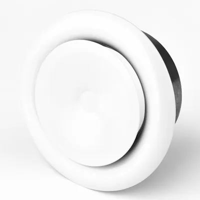 Produktbild von Tellerventil weiß Zuluft 125 mm
