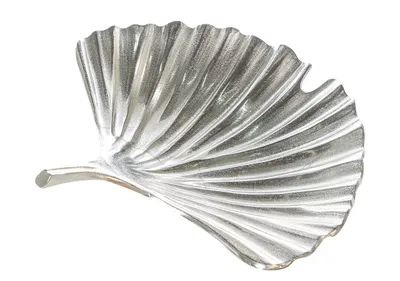 Produktbild von Casablanca Schale Ginkgo Alu antik silberf. 33x33cm  Höhe: 10 cm  Breite: 33 cm  Tiefe: 33 cm 43064