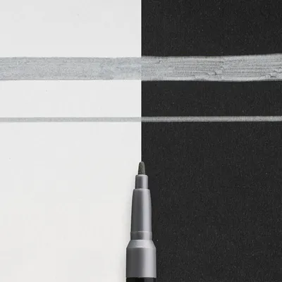 Produktbild von SAKURA Permanent-Marker Permapaque fein silber