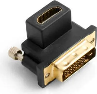 Produktbild von SYSTEM-S HDMI (female) auf DVI (male) Adapter gewinkelt